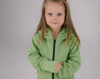 Zintuiglijke kinderen hoodie met rits, adaptieve kleding voor autisme, capuchon voor koptelefoon, kalmerende kleding