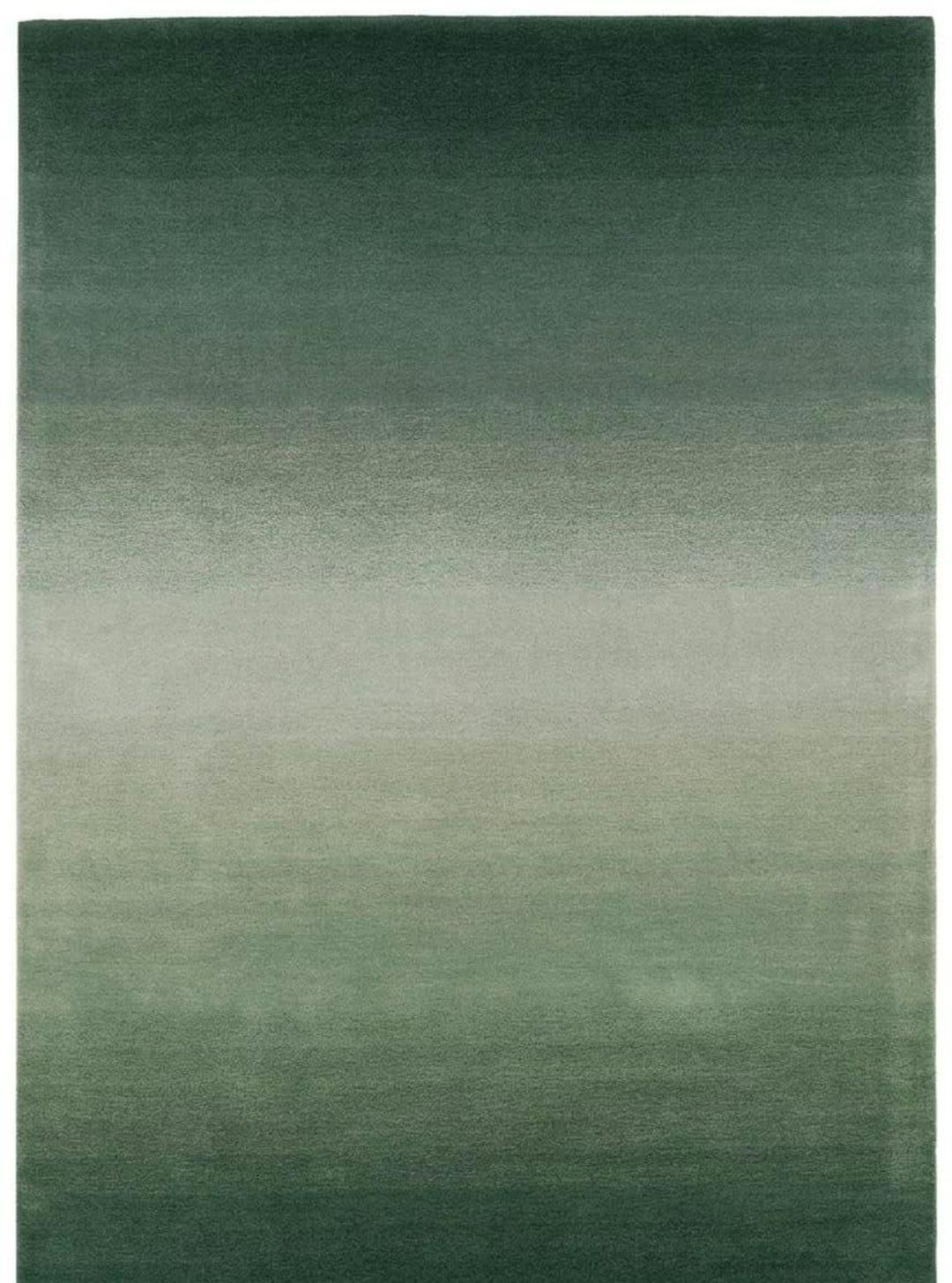 Hand Tufted Wool Ombre Rug, Dark Green Gradient Modern Carpet ...