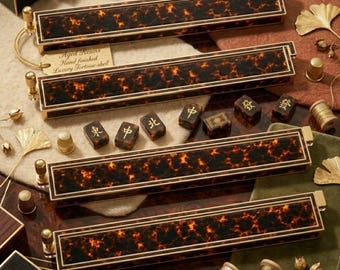 Lyxigt sköldpadds-Mahjongställ – Tyst lyxigt klar akrylställ för amerikansk Mahjong, personliga påskjutare och brickhållare