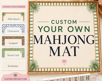 Custom Your Own Mahjong Mat, Personalized Your Design Here Game Mat, Elegant Gift for Mahjong Lovers , Upload Your Own Art Mahjong Mat