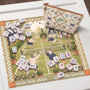 Mahjongmatta för katt, Mahjongbord med personligt namn (bärväska ingår)