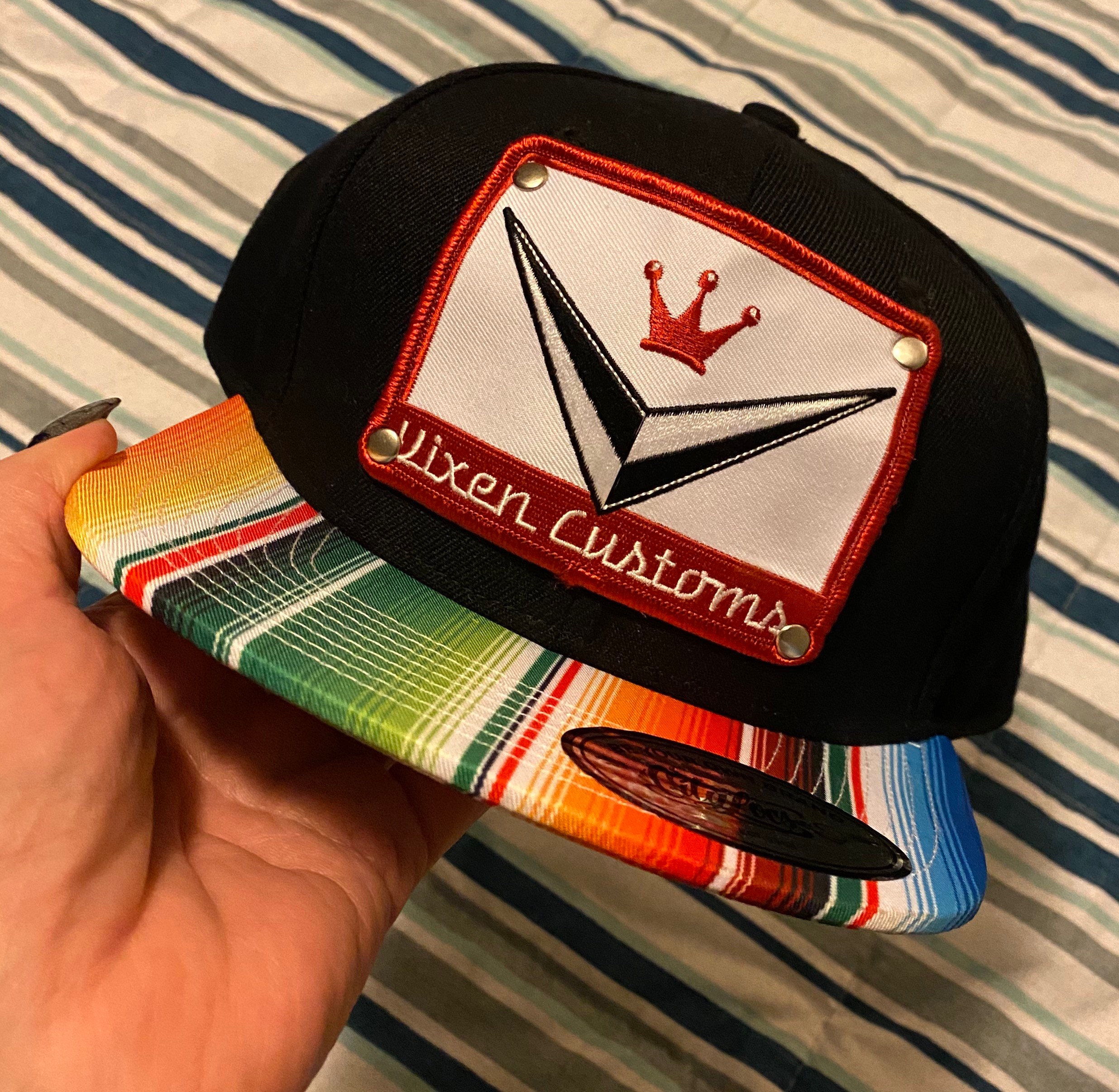 Vixen Customs Flat Bill Hat Black 