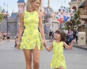 Inside Out Joy Tennis Dress, Disney Joy Costume Activewear Outfit, Family Vacation Dress, Disneyland Trip Outfit, Gift For Her