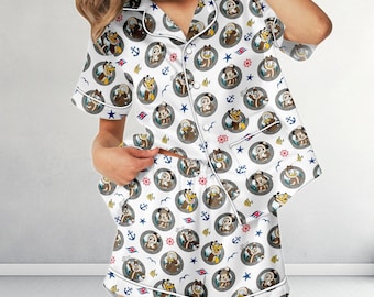 Disney Alaska Cruise Satin-Pyjamas, Micky und Freunde Kreuzfahrt Nachtwäsche, Alaska Wonder Cruise Pjs, Disney Reise, Disney Alaska Shirt