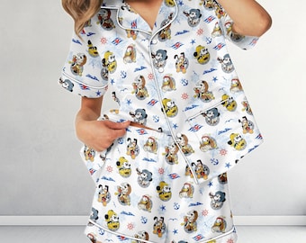 Disney Alaska Cruise Satin-Pyjamas, Micky und Freunde Kreuzfahrt Pyjamas, Alaska Wonder Cruise T-Shirt, Disney Alaska Reise, Disney Alaska Shirt