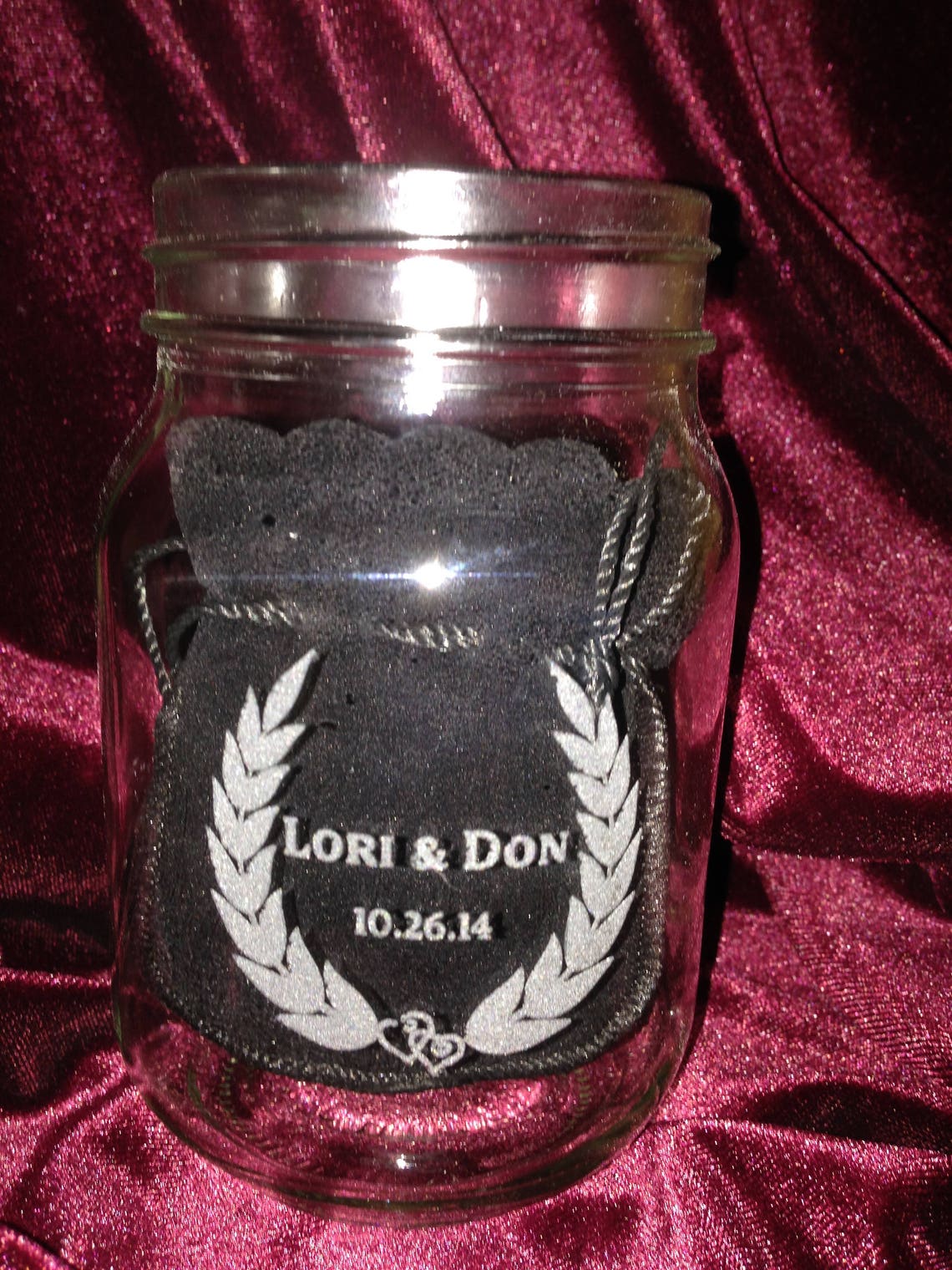 Personalized laser engraved mason jars Etsy