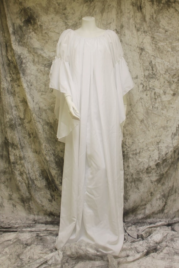 Medieval Chemise Renaissance White Fancy Dress Halloween Adult Costume Accessory