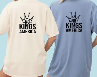No Kings In America PNG, Anti Monarchy Crown Design, Patriotic Protest, Freedom Statement, Digital Download PNG