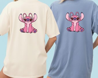 Angel Heart Eyes PNG, Cartoon Alien Back Design, Stitch Sublimation File (Digital Download)