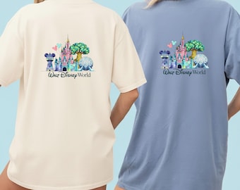 Walt Disney World PNG, Disney Castle EPCOT Hollywood Studios Design, Disney Trip Shirt PNG, Magic Kingdom Vacation Sublimation