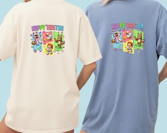 Happy Easter Gamer PNG, Pixel Easter Bunny Shirt Design, Retro Game Style Easter Graphic, Gamer Bunny Sublimation File