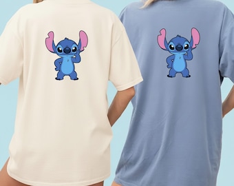 Stitch Pose PNG, Funny Stitch Standing PNG, Cartoon Blue Alien Shirt Design, Disney Stitch Sublimation File, Digital Download