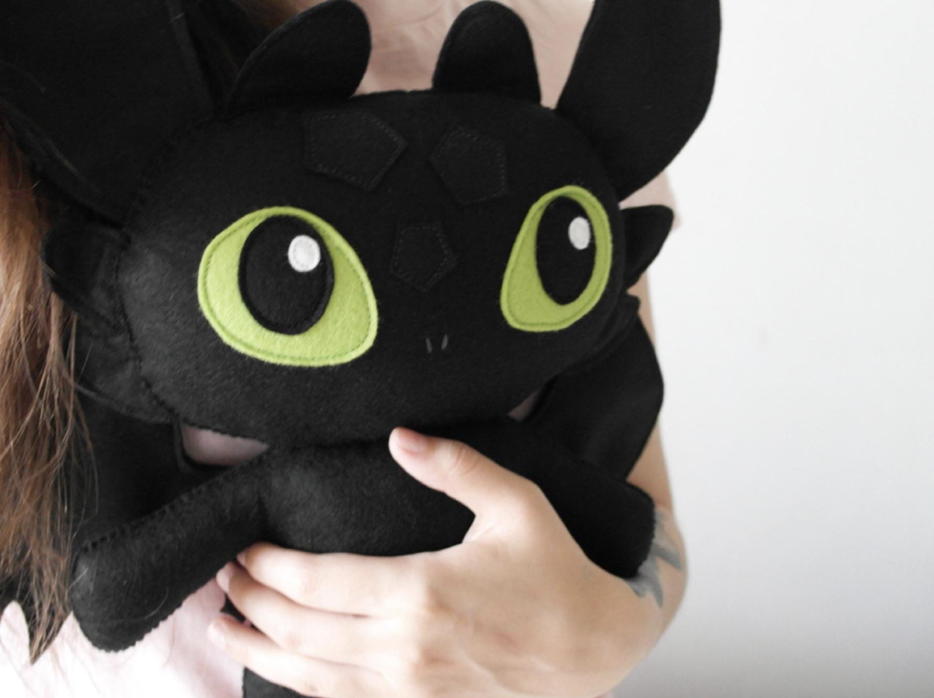Toothless Dragon Toy Pattern, Felt Dragon Plushie Template PDF ...