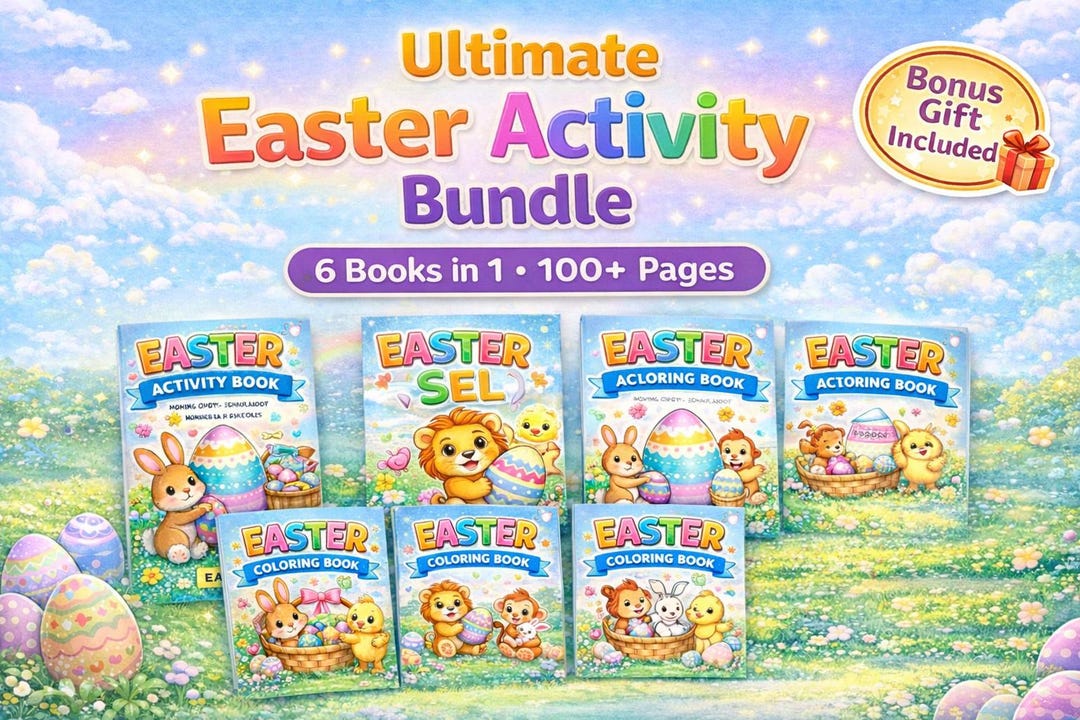 Ultimate Easter Activity Bundle for Kids | 100+ Pages Printable | Egg ...