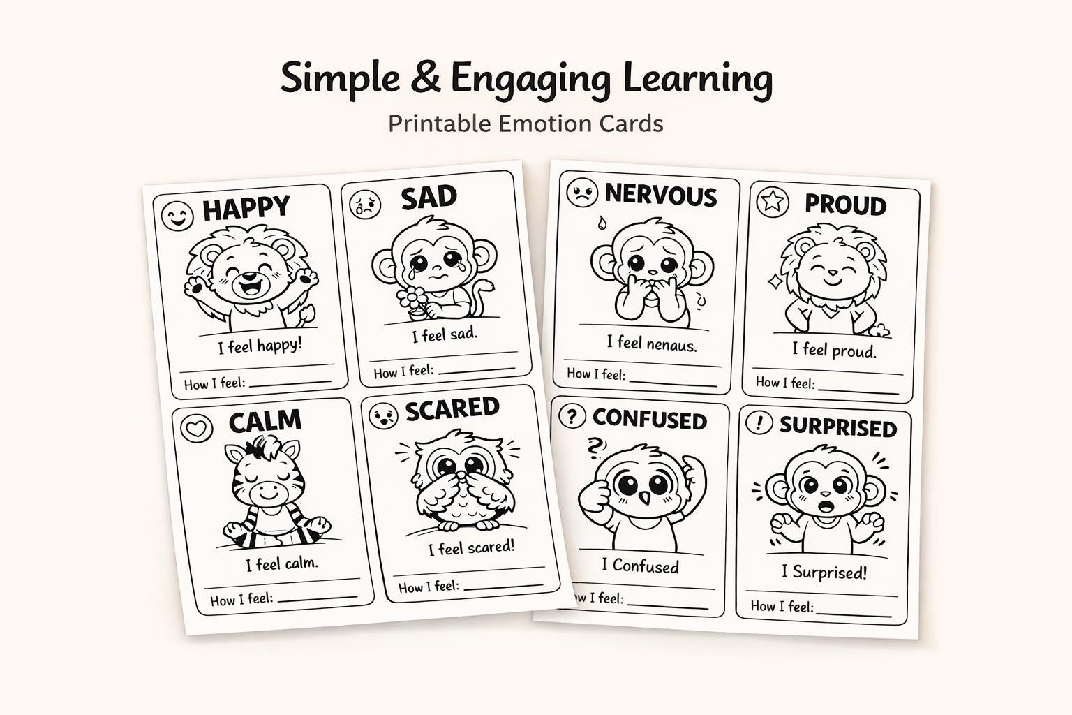 Calm Down Cards for Kids Printable | Emotional Regulation Activities ...