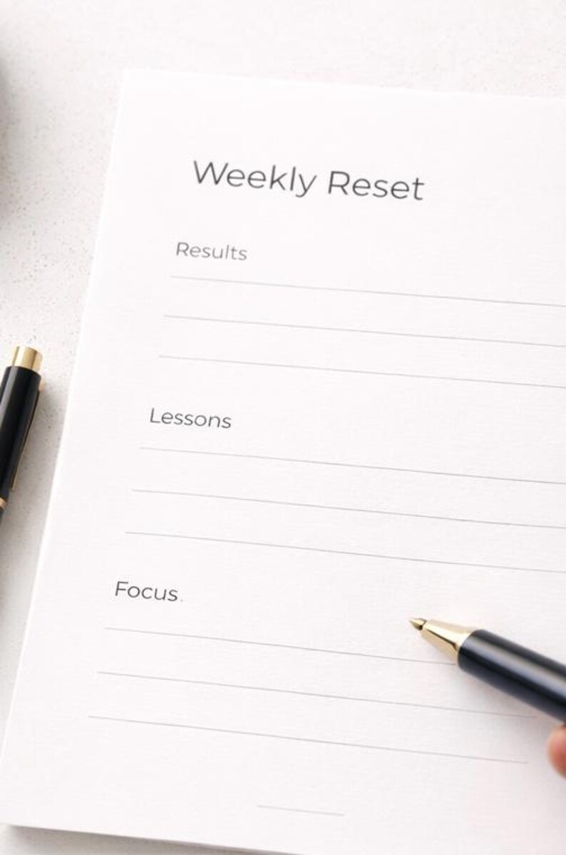 Minimal Weekly Planner Printable PDF | A4 & US Letter | Productivity ...