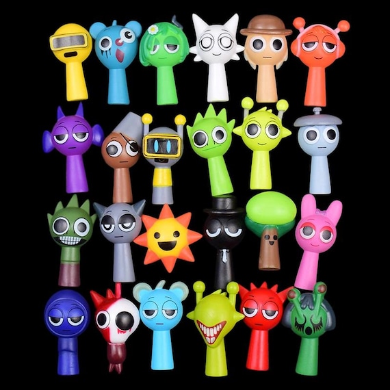 24PCS Mini Sprunki Action Figures – Cartoon PVC Wenda Dolls Set - Etsy
