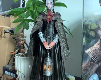 Bloodborne Lady Maria Action Figure  Astral Clocktower The Old Hunter Sickle Model Doll