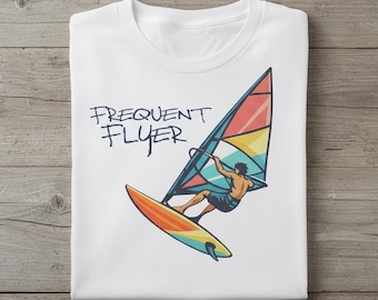 Camiseta de windsurf Frequent Flyer con estampado de playa