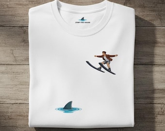 Camiseta de esquí acuático de verano "Jump the Shark"