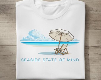 Estado mental playero Silla de playa Camiseta del océano