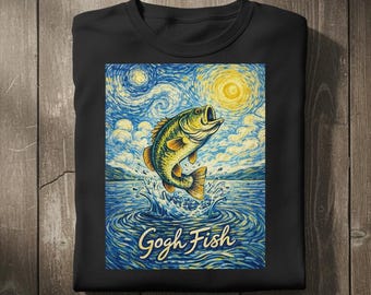 Gogh Fish Bass Fishing Shirt
