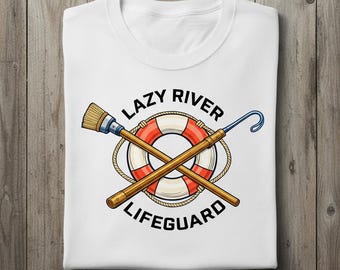 Camiseta divertida y sarcástica de salvavidas para río lento