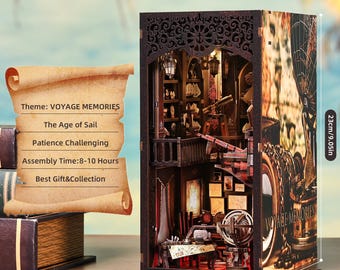 Age of Sail Buch Nook Kit: DIY Nautisches 3D Holzpuzzle