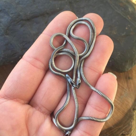 Snake Chain Sterling Silver / 18