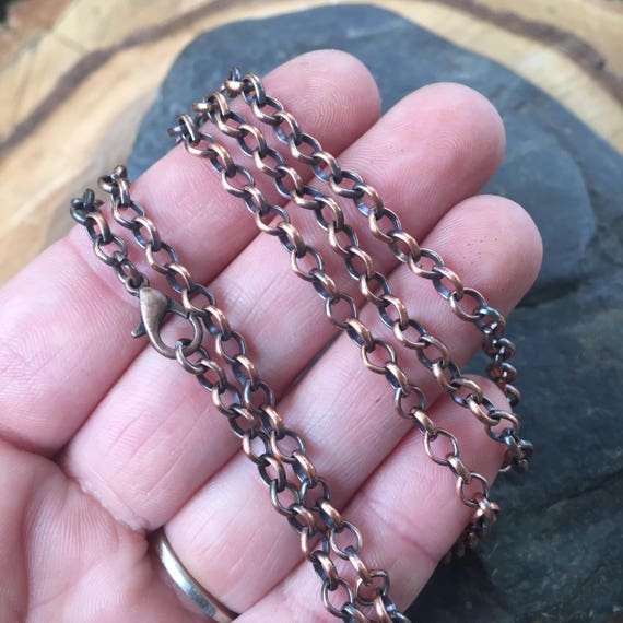 24 Inch Antiqued Copper Chain Antiqued 