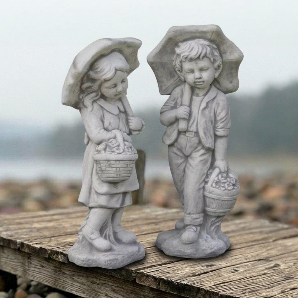 Boy Umbrella Statue - Etsy