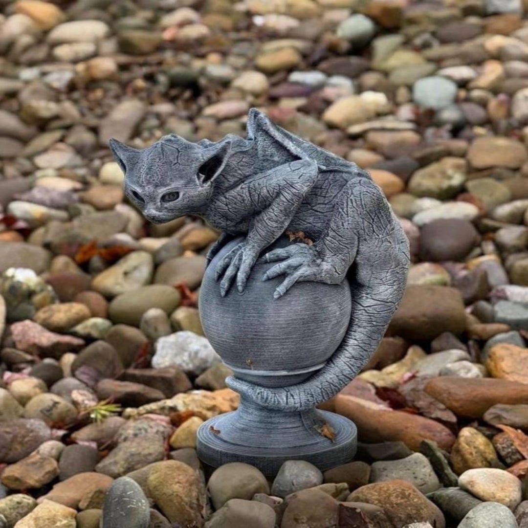 Winged Gargoyle Statue Concrete Garden Guardian Sculpture Stone Gothic ...