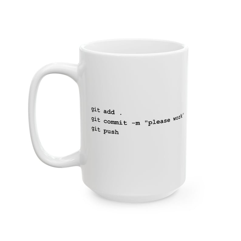 Funny Git Commit Mug | Programmer Gift, Software Engineer Coffee Mug, Coder Gift, Developer Humor, Tech Gift for Him, CS Gift imagem 5