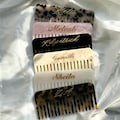 Personalized Name Hair Comb, Custom Engraved Comb, Bridesmaid Gift, Engraved Hair Comb, Wedding Hair Accessories, Gift for Her