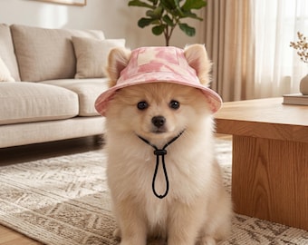 Dog Bucket Hat Cute Pet Hat Small Dog Puppy Hat Summer Pet Accessories Dog Outfit Beach Photo Prop Gift