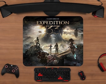 Clair Obscur Expedition 33 Mousepad | Gustave and Maelle Desk Mat | Game Gift