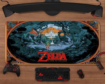 The Legend of Zelda Mouse Pad | Fantasy Adventure Desk Mat | XXL Gaming Setup Decor