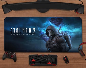 Stalker Mouse Pad | Post-Apocalyptic Extended Desk Mat | XXL Gaming Mousepad | Desk Setup Decor