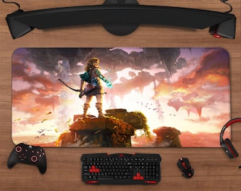 The Legend of Zelda Mouse Pad | Extended Gaming Desk Mat | XXL Fantasy Art Setup Decor