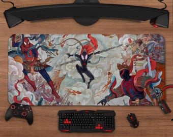 Spider-Man Across the Spider-Verse Mouse Pad: Multiverse Heroes Desk Mat