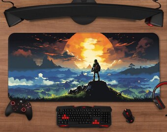 The Legend of Zelda Mouse Pad | Fantasy Adventure Desk Mat XXL Gaming Setup Decor