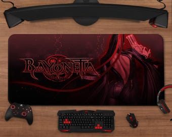 Bayonetta Mouse Pad | Dark Fantasy Extended Desk Mat | XXL Gaming Mousepad | Desk Setup Decor