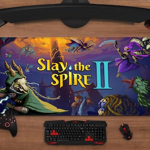 Slay the Spire II Mouse Pad | Roguelike Card Game Desk Mat XXL Gaming Setup Decor