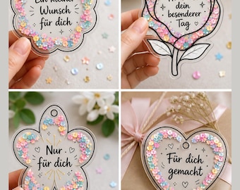 Schüttelkarte Geburtstag Vorlage | Geldgeschenk & Gutschein Verpackung zum Ausdrucken | Wunscherfüller DIY last mint Karte