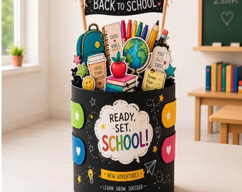 Duplo Verpackung Einschulung Druckvorlage | Willkommensgeschenk zum ersten Schultag | Selbstgemachte Gastgeschenke für die Schulfeier (PDF)