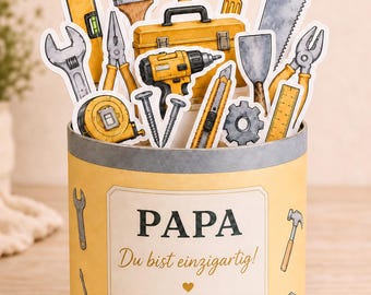 Father’s Day Tool Box Duplo Wrapper Template | Dad & Grandpa Chocolate Gift | Printable Last Minute Kids Gift | Instant Download PDF