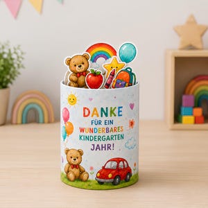 Duplo Banderole Kita-Abschied Vorlage | Ausdrucken Dankeschön für Erzieherinnen, Lehrer | Abschiedsgeschenk für Kinder und Kindergarten