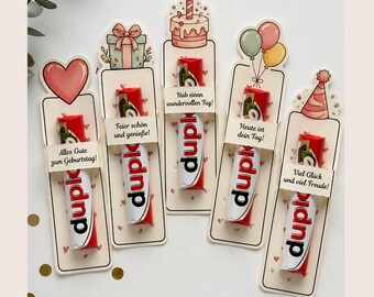 Geburtstagsgeschenk Schokoladenhülle für Schwester | Süßigkeiten Riegel Geschenkkarte für Kinder | Party Favor Halter Bastelvorlage PDF