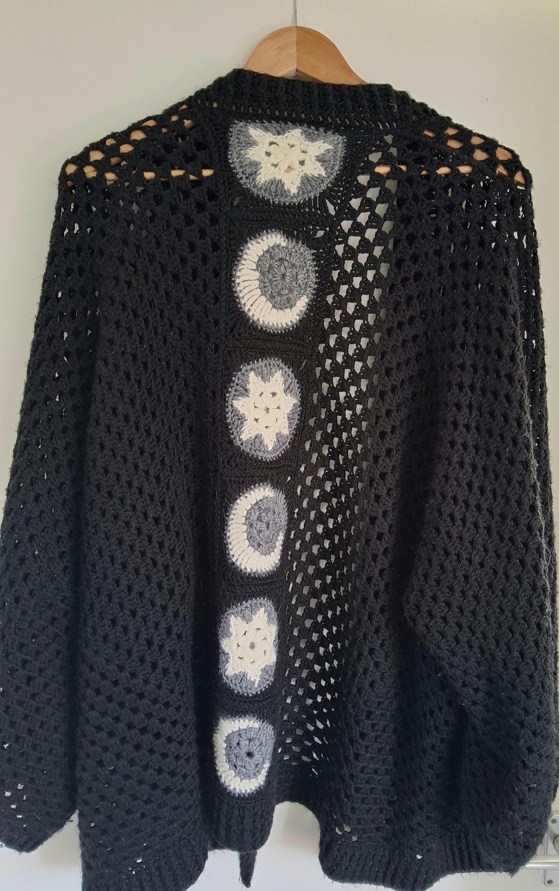Moon and Star Cardigan - Etsy