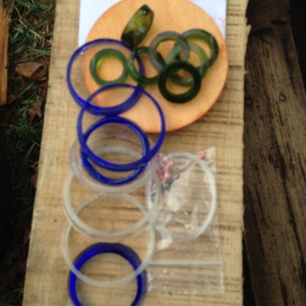 GLASS DIY WINDCHIME kits, mini windchime kits, mobile, eco friendly and green, wind chimes, do it yourself kits, kits,